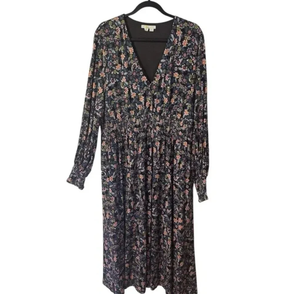 Boden Floral Jersey Maxi Dress Size US 20 / 22 R - Picture 2 of 4